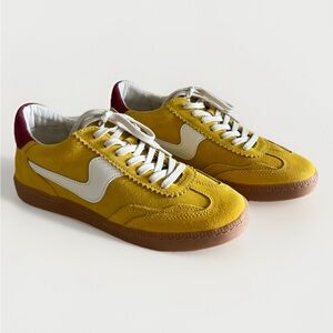 Dolce Vita Notice Sneakers In Mustard Suede - US Size 7.5 Women’s